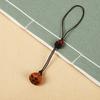 Colgante para teléfono móvil de madera de durazno y loto, cordón de estilo antiguo, llavero, unidad USB, colgante pequeño, colgante para bolso, venta en vivo, venta al por mayor