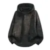 Esencial de Armario Sudadera con Capucha Media Cremallera de Secado Rápido para Hombre Primavera y Otoño Holgada Transpirable Chaqueta Casual para Fitness Running