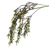 Flores artificiales con espigas de arroz colgantes y frutos de mijo, nuevo modelo de goma blanda, para arreglos florales de pared, decoración de bodas, decoración del hogar, transfronterizo