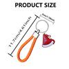 Llavero de cuerda trenzada creativo de la serie navideña de Amazon, llavero de cuerda de cuero con dibujos animados de Etsy, llavero de moda para llaves de coche.