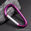 Mosquetón en forma de D Talla 4-8 Multifuncional para Exteriores Escalada Hebilla de Aleación de Aluminio Hebilla para Botella de Agua Hebilla para Mochila Hebilla de Escalada