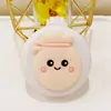 Bonito peine plegable con pequeño espejo cosmético, peine de masaje con cabeza de cojín de aire portátil, peine portátil de plástico de dibujos animados con airbag