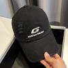 Gorra de béisbol callejera con agujeros viejos para mujer, marca de moda coreana, gorra bordada con la letra G, rostro pequeño, parasol