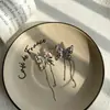 Colar de couro colorido original com borboleta colar escuro cool moderno gargantilha hot girl de nicho brincos femininos