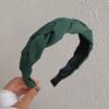K-Estilo de Diadema Trenzada Simple de Ala Ancha, Tejido a Mano de Alta Gama con Orificio para el Cabello con Torcido, Diadema para Lavar la Cara y Presionar el Cabello para Otoño e Invierno para Mujeres