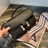 Bolsa Kangkang de Alta Calidad 2026 Nuevo Estilo Horizontal, Bolso de Hombro Individual Elan para Debajo del Brazo, Bolso Cruzado Pequeño para Mujer de Cuero Genuino con Diseño de Palma