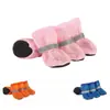 Sapatos para Pets Malha Respirável Capas para Patas Cães Pequenos Verão Confortáveis Tiras Anti-queda Tiras Refletoras Sapatos de Malha Multifuncionais Fáceis de Usar