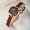 2026 Nuevo Reloj Cuadrado Pequeño Personalizado de Estilo Coreano Transfronterizo para Mujer, Reloj de Cuarzo de Moda Casual Simple, Combinación Multicolor