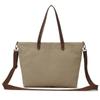 Bolso de Hombro Estilo Transfronterizo para Mujer Bolso de Mano de Lona Gran Capacidad Bolso Cruzado Casual de Viaje Estilo Japonés Artístico para Mujer