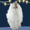 Papá Noel barba blanca cejas calvo peluca anime COS peluca blanca cumpleaños hombre viejo peluca barba