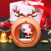 Venta caliente de nuevos productos transfronterizos: Portalápices de casa de Navidad con luz, caja de almacenamiento, regalo para estudiante, portalápices de resina, adorno de almacenamiento de escritorio