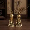 Chaveiro Pingente de Carro Ruyi Mazu de Latão Estilo Étnico Vintage Ornamento de Bolsa Unissex Artesanato Decoração Pequena