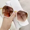 Gafas de Sol de Alta Gama con Sentido Ins 2022 Moda para Mujer Gafas de Sol Protectoras para Rostro Grande Adelgazantes Anti-UV Gafas de Sol Hidratantes
