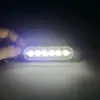 Luz de advertência LED para carro mais vendida, 6 luzes, ultrafina, lateral, 12-24V, luz de trabalho, luz diurna, sempre acesa, pisca-alerta