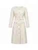 2616302-Nanyou Estilo Pequeña Fragancia Vestido Dignificado Elegante para el Trabajo Otoño Invierno Nueva Ropa para Mujer Manga Larga Falda Ceñida a la Cintura