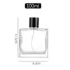 Botella de Perfume de Bayoneta Creativa Logo Personalizado Botella de Spray Exquisita Vidrio Plano Transparente Material de Empaque Cosmético