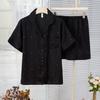 Pijama Fino de Seda Helada para Primavera y Verano para Mujer Xiaohongshu de Manga Larga con Partículas de Estrella Plateadas Calientes Conjunto de Ropa para el Hogar de Verano para Mujer