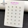 Pendientes de Corazón con Circonita Única, Moda Simple Xuping Jewelry para Mujer, Exquisitos y Pequeños, Fáciles de Combinar para el Uso Diario, Pendientes al por Mayor