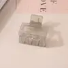 Pinza para el Cabello Mate Transfronteriza Tipo Pinza de Tiburón con Acabado de Alta Gama, Pinza de Garra Rectangular Simple de 13 cm, Tamaño Grande para Cabello Grueso, Accesorio para el Cabello para Mujer