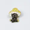 Broches de Metal com Formato de Desenho Animado, Insígnias Personalizadas Criativas de Mercadoria de Anime e Jogos, Acessórios de Esmalte para Roupas Infantis