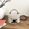 Bolso Cubo de Lino Versátil Personalizado para Mujer, Bolso de Hombro de Lujo Ligero Estilo Nuevo, Bolso Cruzado Cilíndrico de Nicho