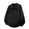 Inverno Novo Masculino Gola Lapela Solto Tricô Trançado Suéter Malha Moda Jovem Casual Camada Base