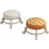 Banqueta pequena com rodinhas universal para sentar por longos períodos em casa banco móvel simples moderno com rodinhas banqueta baixa com rodinha redonda para bebê