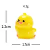 Miniatura de Resina Pato Amarelo Figura Fofa de Patinho Boneca DIY Decoração de Casa de Bonecas Acessórios de Carro para Desktop
