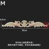 Dongyang Tallado en Madera Estilo Europeo Calcomanía Accesorios para Muebles Flores para Puertas de Madera Tallado Fino Calcomanías para Puertas de Gabinete Flores para Cabeceras Calcomanías de Madera Maciza Decoración