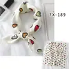 Moda Coreana 2020 Bufanda Pequeña Estampada de Seda Bufanda Cuadrada Pequeña Bufanda Decorativa Profesional para Mujer