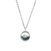 Nuevo estilo ins collar de plata joyería mujeres no se decolora simple alto sentido titanio acero collar mujeres fabricantes venta al por mayor