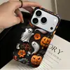 Comércio Exterior Venda Quente Halloween Retrô Pintura a Óleo Abóbora Fantasma Maçã 18promax Película Capa de Celular Fosca Anti-queda