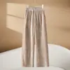 Pantalones Casuales Gruesos Adelgazantes de Pierna Recta para Mujer Otoño e Invierno 2026 para Figuras Petite