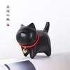 Sándalo Verde Hipopótamo Madera Gato Curioso Lindo Adorno de Escritorio Yiming Xianyuan Palo de Rosa Gato Regalo Creativo para Hombres y Mujeres