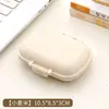 Caixa de Pílulas de Palha de Trigo com 8 Compartimentos Mini Portátil Transparente à Prova de Poeira Caixa de Pílulas de Grande Capacidade Caixa de Armazenamento de Pílulas para Uma Semana