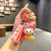 Llavero Sanrio Kuromi Dibujo Animado Lindo Cinnamoroll Llave de Coche Colgante para Mochila de Estudiante Pequeño Regalo