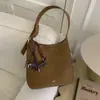 Bolso cruzado de gran capacidad para mujer, de alta gama, estilo Maillard, de una sola compartimento, para llevar en la axila o cruzado, Tote transfronterizo, Nuevo para Otoño e Invierno 2025