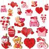 Nuevo Adorno de Madera para el Día de San Valentín Boda Rosa Amor Decoración de Fiesta Colgante Elfo Camión Forma de Corazón Decoración