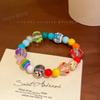 Pulsera de Cuentas de Estrella de Manzana Infantil y Linda para Mujer Verano Dopamina Pulsera Personalizada Fiesta de Estudiantes Pulsera de Alto Valor
