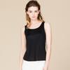Chaleco de Seda de Verano Huaye para Mujer, Camiseta Base Delgada sin Mangas de Corte Ajustado, Camisola de Punto 100% Seda de Morera