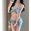 Nuevo Bikini de Verano Estilo Coreano Estilo Puro Deseo para Bustos Pequeños, Adelgazante y Sexy, Adecuado para Playa y Aguas Termales