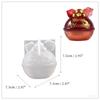 Molde para enfeites de Natal de gota de cola de cristal faça você mesmo alce tridimensional meias frutas de Natal molde de silicone atacado