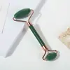 Rodillo de jade transfronterizo, rodillo de jade en polvo, rodillo de jade de cristal, rodillo de jade para masaje facial, juego de raspadores de jade