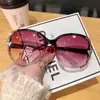 Óculos de Sol Tendência Cravejados com Diamantes, Proteção Solar e Proteção UV, Novos Óculos de Diamante Transfronteiriços, Design de Armação Grande, Óculos de Sol, Frete Grátis D