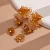 Collar de flor de cuentas acrílicas estilo vacacional transfronterizo europeo y americano, cadena para la clavícula bohemia, accesorio dulce y elegante para mujer