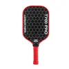 Conjunto de raquetes de pickleball em fibra de carbono T700, raquete de pickleball de alta qualidade com textura fosca mais vendida com cabo longo, direto do fabricante