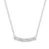 Collar de Miel de Moissanita Amazon para Mujer, Versátil y Elegante, Chapado en Platino con Circonita Microincrustada, Cadena para Clavícula