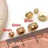Cobre Banhado a Ouro 18K com Forte Retenção de Cor, Contas Rodas de Zircônia, Acessórios para Joias DIY, Colar de Joias, Pulseira, Espaçadores de Contas