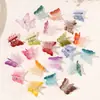 Pinza de agarre pequeña de mariposa de Amazon transfronteriza Accesorios para el cabello de niña Pinza de garra Liu Haifa degradado macarrón Pinza para coleta de cabello
