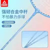 Raqueta de Bádminton Peak Genuina, Doble Raqueta Duradera, Ultraligera, Fibra de Carbono Completa, Juego de Grado Profesional para Adultos y Niños